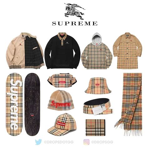 supreme burberry 2022 price